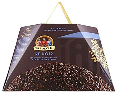 Tre Marie Panettone Re Noir mit extra dunkler schokolade und gehackter Kakao 900g