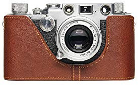 Handgefertigt aus echtem echtem Leder halbe Kamera Tasche Tasche Abdeckung für Leica ic iic iiic iiid if iif iiif ig iiig (ohne Selftimer + Filmtypanzeige) Rufous Farbe