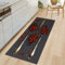 &ET Küchenteppich,Area Rug Läufer Teppich Für Flur Löffel Chili Anti-Rutsch Bodenmatte Waschbarer Teppich Home Dekorativ Für Küche Esszimmer,50X80Cm (20X31,5 Zoll)