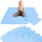 LittleTom 9 Teile Spielmatte Baby Puzzlematte ab Null - 30 x 30 cm Krabbelmatte Bodenmatte Kinder - Puzzle Teppich Kinderzimmer Matte - Outdoor Bodenschutzmatte Spielteppich - EVA Schaumstoff Isomatte