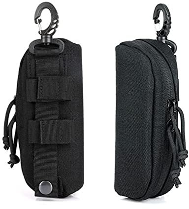 ACEXIER 1PCS Taktische MOLLE Brillenetui Stoßfeste Schutzbox Tragbare Brillenetuis Brillen mit Gürtelclip