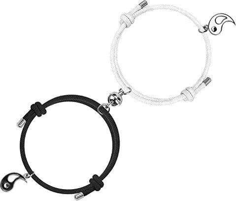 free-space Bester Freund Magnetarmbänder für 2 passende Yin Yang Beziehung Attraktion für Freundschaft Freund Freundin (Yinyang2)