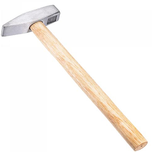 sourcing map Engineer Hammer Machinist Hammer 10 Oz Cross Peen Hammer Wood Handle with Forged Steel Head