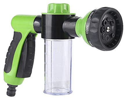 Rondella di schiuma automatica,Ugello per tubo flessibile con erogatore di sapone - Spruzzatore in schiuma ad alta pressione, ugelli per acqua per tubo da giardino, con 8 modelli di spruzzatura Maodom
