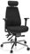 hjh OFFICE 608992 Profi Bürostuhl Phoenix PRO I Stoff Schwarz ergonomischer Drehstuhl, individuell einstellbar
