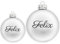 TheSmartGuard Christbaumkugel mit Namen | Weihnachtskugel personalisiert aus Glas| Ø 6cm oder 8cm in Silber-Weiß (Matt) | Weihnachtsschmuck