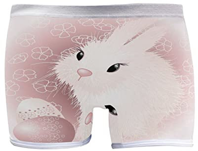 YOUJUNER Damen Boxershorts Shorts Osterhase Hase Rosa Boyshort Höschen Unterhose Unterwäsche für Damen Mädchen, mehrfarbig, 38