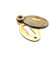 Oval Shaped Beehive/Reeded Door Lock Keyhole Escutcheons in Various Finishes (Aged Brass)