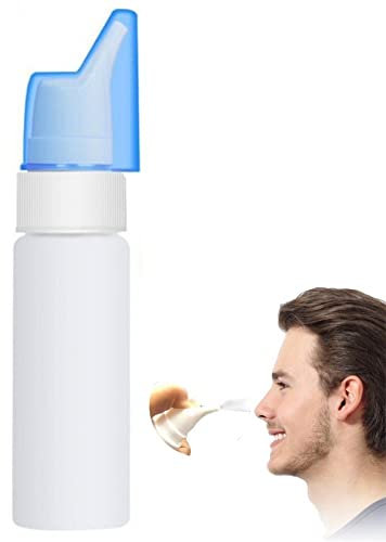 Wudaizhi 70 ml tragbare Leere Nasenspül-Reinigungsflasche Nasendusche Spray Wasserflasche Flüssigkeitsbehälter für unterwegs