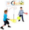 PEBBLE HUG 1 x Spin Swinging Classic Tennis Outdoor Swing Strike Racket Ball, Garden Game Set, Tennis, Suitable for Boys and Girls Aged 6years+, Two Player Entertaining Fun