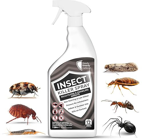 Insect Killer Spray 1L - Spider, Fly, Bug Spray Killer for Indoor Use, Fast-Acting, Long-Lasting Protection, Suitable for All Insects, Effective Cockroach Treatment