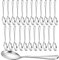 Cucharas soperas acero inoxidable 24 uds cuchara sopera juegos de cucharas grandes cucharas para comer cucharas sopa aptas lavavajillas hogar y restaurante