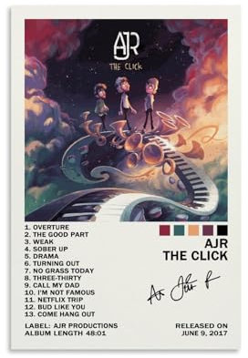 UTOYA AJR The Click Poster auf Leinwand, 30 x 45 cm