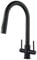 Kitchen Tap with Pull Out Sprayer NewEast Swan Neck Kitchen Sink Mixer Tap Matt Black Dual Lever Swivel Spout Monobloc Kitchen Faucet