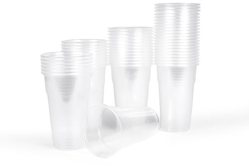 Inoverse 800 bicchieri di plastica, 0,3 l, trasparenti, per feste, in plastica, per feste, per feste, bicchieri da birra, bicchieri d'acqua