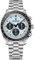Pagani Design 1701 Herren Professionelle Chronograph Japan VK63 Quarzwerk Mond Armbanduhr Edelstahl 100M Wasserdicht Casual Analog Uhr Datum, Meteorit-EIS/Blau V4