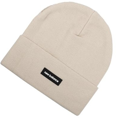 New Balance Herren Damen Unisex Linear NB Knit Cuffed Beanie alle Altersgruppen, Einheitsgröße, leinen, Einheitsgröße