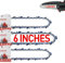 FuGuiB 6 Zoll Sägeketten 3er-Pack, 15cm 1,1mm 1/4LP 39TG Ketten für Kettensägen,Austauschbare Mini-Ersatzsägekette