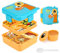 Farerkass Brotdose Kinder mit Fächern, 1600 ml Auslaufsicher Lunchbox, Geeignet für Schule, Picknick, Reise-Lunchbox, Geeignet für Erwachsene, Mädchen & Jungen, Mikrowellen Spülmaschinenfest (orange)