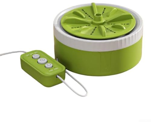 PETSTIBLE Machine à laver turbo portable pour petits vêtements et vaisselle alimentée par USB (vert)