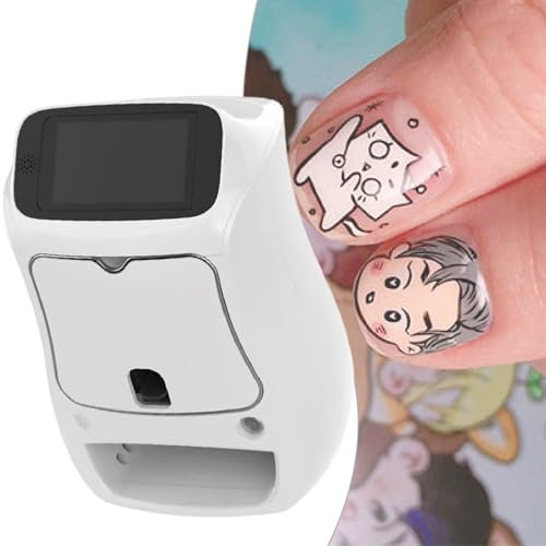 XEEAOFE 3D Nail Art Printer Machine - Digital Nail Design Machine Printer, App Control Automatic Nail Art Machine, 30s Done