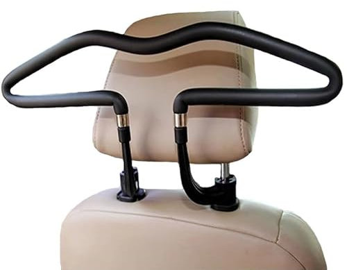 HDAKLA Auto Kleiderbügel für Audi A1 A3 A4 A5 A6 A7 A8 E-tron GT, Autositz Jackenhalter für die Kopfstütze KFZ Kleiderbügel, Auto Reisebügel, PKW-Kleiderbügel, Auto Zubehör,1PCS