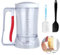 Distributeur de Pate 900ML Plastique Distributeur Pate a Crepe avec échelle Poignée Compressible Verseur de Pate a Gateau pour Crêpes, Gaufres, Cupcakes