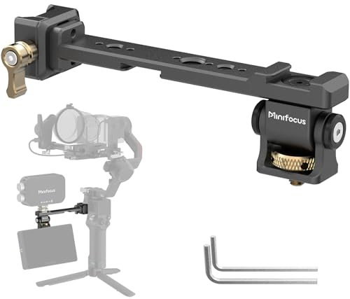 Verstellbare Kamera-Monitorhalterung mit NATO-Schnellverschluss, Cold Shoe Mount, 360° drehbare Field Gimbal Monitorhalterung für DJI RS 4 Mini/RS 4 / RS 4 Pro/RS 2 / RSC 2 / RS 3 / RS 3 Pro/RS 3 Mini