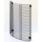 Easyricambi - Griglia per Stufa a Pellet Antiscottatura in Acciaio Satinato Nero, Griglia Salvaustioni per Bambini Regolabile 42,5 x 29,5 cm x 8 cm, Dotata di 4 Calamite per un Ancoraggio Stabile