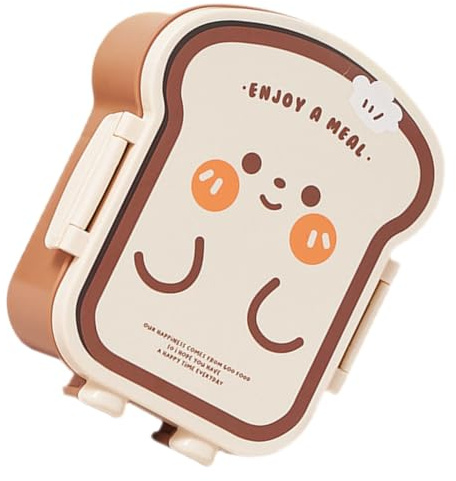 Schulanfang Party Brotdose mit Cartoon Motiven, Pp, Mikrowellengeeignet | Mehrfächer Design, Wiederverwendbar und Leicht zu Reinigen, für Kinder, Büro und Klassenzimmer