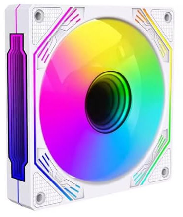 Infinitys Mirroring ARGB 120mm Fan Silents Operations With High Densitys Bearings For Computer Chassis Cooling