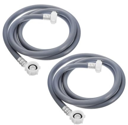 2Pcs Washing Machine Water Inlet Hose Extra Long Leakproof Design for Compatibility User Friendly Installation and Secure Connectors for Reliable Water Supply