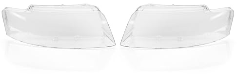 LST Scheinwerferglas (2er Set) Streuscheibe Hauptscheinwerfer Linsenscheibe Frontlicht Abdeckung Glas links + rechts transparent kompatibel mit Audi A4 B6 Limousine Avant 8E2 8E5 2000-2005