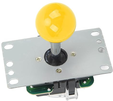 Akozon DIY-USB-Controller-Joystick-Kit mit Abnehmbaren Kugeln und Plug & Play-Setup für Klassische -Spiele (YELLOW)