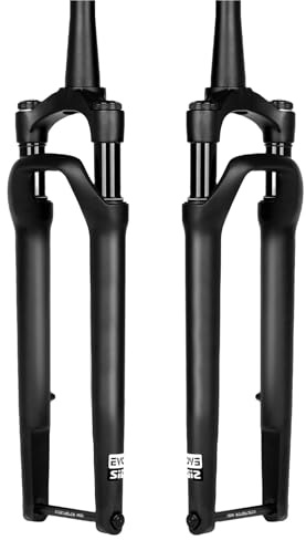 XGSUZNE Fourche Avant Suspendue pour vélo de Route/Gravel 700C, débattement de 50 mm, axe traversant 100 x 12 mm, Blocage Manuel, Freins à Disque.