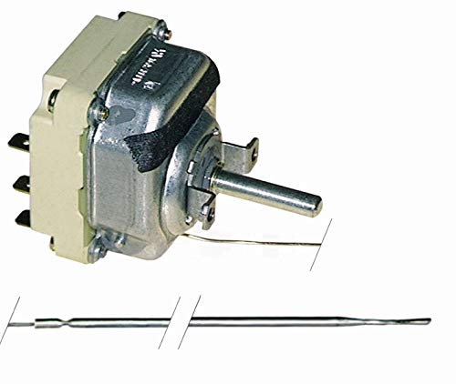 Thermostat T.MAX. 300°C Temperaturbereich 50-300°C 3-polig 3NO 16A Sonde Ø 3mm Sonde L 219mm
