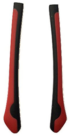 EyeWearStraps NEW One Pair Black & Red Replacement Glasses Temple Covers Tips Ends For Metal Arms