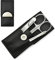 Hans Kniebes' Sonnenschein 3-Piece Manicure Set with Crystal Nail File, in Nappa Leather Case | Made in Germany