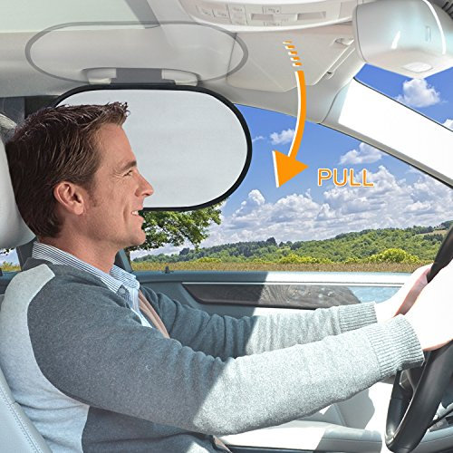 WANPOOL Sombrilla Parasol para el Asa del Techo en el Interior del Coche y Bloqueador Solar para el Conductor
