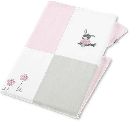 Sterntaler Schmusedecke Emmi Girl, Alter: Für Babys ab der Geburt, 75 x 100 cm, Weiß/Rosa