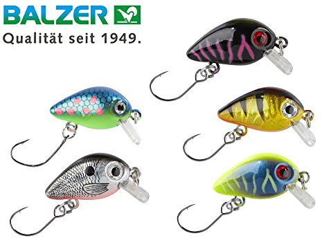 5 Balzer Trout Crank 3cm 2g - Crankbaits zum Spinnfischen auf Forellen & Barsche, Forellenwobbler, Forellenköder zum Spinnangeln