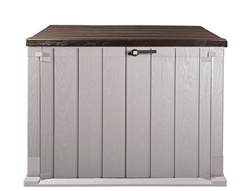 Ondis24 Storer Cache-poubelle verrouillable pour 2 poubelles (1330 l, marron)