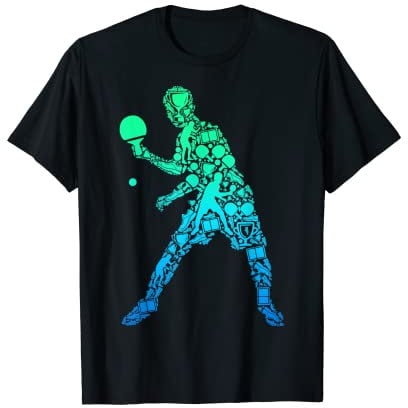 Tischtennis Tischtennisspieler Ping Pong Kinder Männer T-Shirt