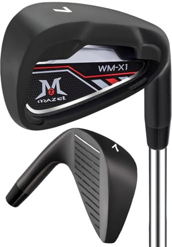 MAZEL Golf Iron for Men 1,2,3,4,5,6,7,8,9, P, S, Right Hand Single Golf Club Iron CNC Milled Face, Precise Direction Control