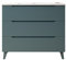 Kibath Mueble de Baño con Lavabo Boreal 80 cm 3 cajones con Patas Acabado Azul Oceano Mate Fabricado en Madera