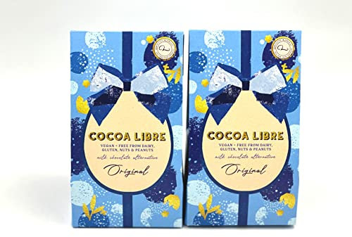 Cocoa Libre Original Milk Chocolate Easter Eggs | Dairy Free | Vegan | Nut Free | Gluten Free | 125g x 2