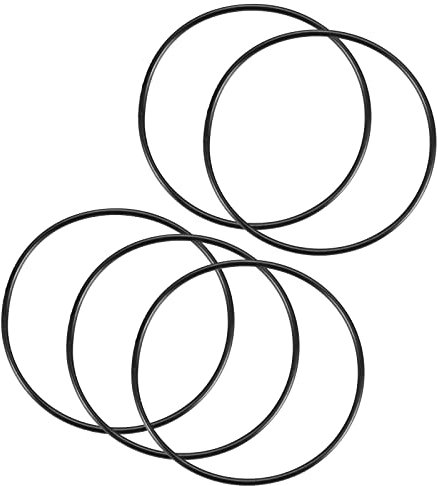 QUARKZMAN 5 Stücke Nitrilkautschuk Gummidichtung Runde Unterlegscheibe 32mm x 30mm x 1mm für Wasserhahn Klempner Reparatur Dichtung Verbindung, Schwarz