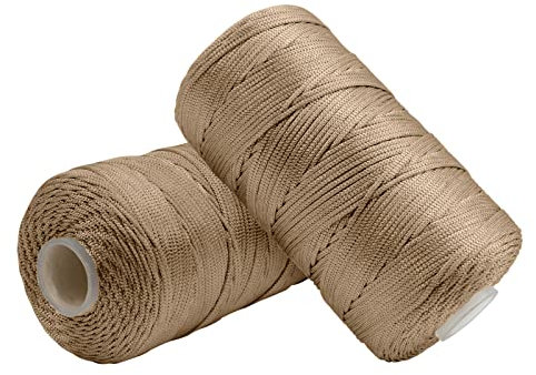Uiopa Filo Macrame 1,5mm x 400m, Corda Macrame in Nylon Cordino per Borse Uncinetto, Filo Cachi per Ferri e Uncinetto, Fai da Te, Decorazioni, Artigianato