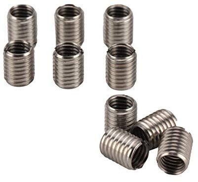 BORDSTRACT Tuerca reductora con rosca exterior, 10 unidades M10 x 1,5 m x 14 x 2-12 mm, acero inoxidable, tuerca reductora de rosca, hardware de fijación