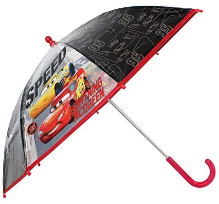 Stockschirm | schwarz & transparent | Disney Cars | Kinder Regenschirm